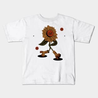 retro flower Kids T-Shirt